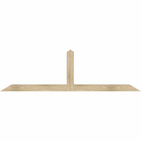 84"W x 24"H x 04"D x 4"F, 07/12 Pitch, Portland Rough Sawn Timber Gable Bracket, Douglas Fir