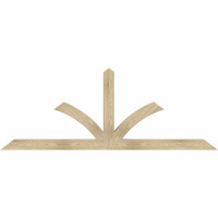 84"W x 31"H x 04"D x 4"F, 09/12 Pitch, Richland Rough Sawn Timber Gable Bracket, Douglas Fir