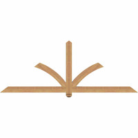 84"W x 31"H x 3 1/2"D x 3 1/2"F, 09/12 Pitch, Redmond Smooth Timber Gable Bracket, Western Red Cedar