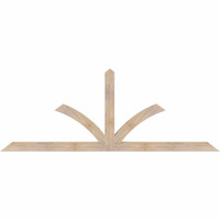 84"W x 31"H x 3 1/2"D x 3 1/2"F, 09/12 Pitch, Richland Smooth Timber Gable Bracket, Douglas Fir