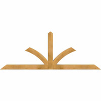 84"W x 31"H x 04"D x 4"F, 09/12 Pitch, Richland Rough Sawn Timber Gable Bracket, Western Red Cedar