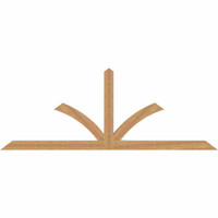 84"W x 31"H x 3 1/2"D x 3 1/2"F, 09/12 Pitch, Richland Smooth Timber Gable Bracket, Western Red Cedar