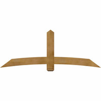 84"W x 31"H x 04"D x 6"F, 09/12 Pitch, Bellingham Rough Sawn Timber Gable Bracket, Western Red Cedar