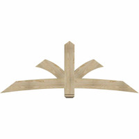 84"W x 31"H x 04"D x 6"F, 09/12 Pitch, Davenport Rough Sawn Timber Gable Bracket, Douglas Fir