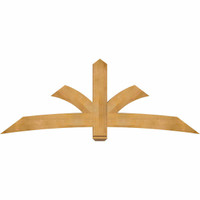 84"W x 31"H x 04"D x 6"F, 09/12 Pitch, Davenport Rough Sawn Timber Gable Bracket, Western Red Cedar