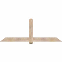 84"W x 31"H x 3 1/2"D x 5 1/2"F, 09/12 Pitch, Eugene Smooth Timber Gable Bracket, Douglas Fir