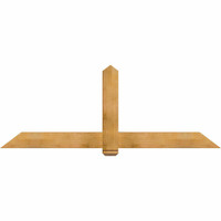 84"W x 31"H x 04"D x 6"F, 09/12 Pitch, Eugene Rough Sawn Timber Gable Bracket, Western Red Cedar
