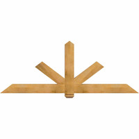84"W x 31"H x 3 1/2"D x 5 1/2"F, 09/12 Pitch, Kennewick Smooth Timber Gable Bracket, Western Red Cedar