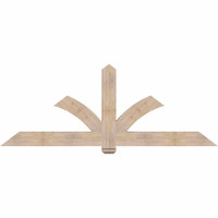 84"W x 31"H x 3 1/2"D x 5 1/2"F, 09/12 Pitch, Redmond Smooth Timber Gable Bracket, Douglas Fir
