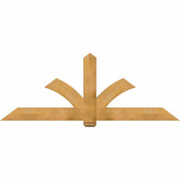 84"W x 31"H x 04"D x 6"F, 09/12 Pitch, Redmond Rough Sawn Timber Gable Bracket, Western Red Cedar