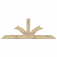84"W x 31"H x 04"D x 6"F, 09/12 Pitch, Richland Rough Sawn Timber Gable Bracket, Douglas Fir
