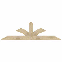 84"W x 24"H x 04"D x 6"F, 07/12 Pitch, Richland Rough Sawn Timber Gable Bracket, Douglas Fir
