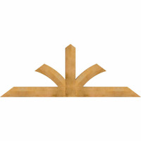 84"W x 31"H x 04"D x 6"F, 09/12 Pitch, Richland Rough Sawn Timber Gable Bracket, Western Red Cedar