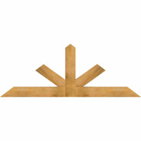 84"W x 31"H x 04"D x 6"F, 09/12 Pitch, Saratoga Rough Sawn Timber Gable Bracket, Western Red Cedar
