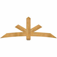 84"W x 31"H x 06"D x 6"F, 09/12 Pitch, Alberta Rough Sawn Timber Gable Bracket, Western Red Cedar