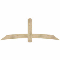 84"W x 31"H x 06"D x 6"F, 09/12 Pitch, Bellingham Rough Sawn Timber Gable Bracket, Douglas Fir