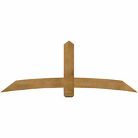 84"W x 31"H x 06"D x 6"F, 09/12 Pitch, Bellingham Rough Sawn Timber Gable Bracket, Western Red Cedar
