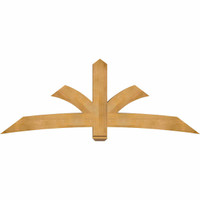84"W x 31"H x 06"D x 6"F, 09/12 Pitch, Davenport Rough Sawn Timber Gable Bracket, Western Red Cedar