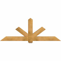84"W x 31"H x 06"D x 6"F, 09/12 Pitch, Kennewick Rough Sawn Timber Gable Bracket, Western Red Cedar