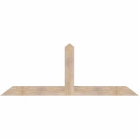 84"W x 31"H x 5 1/2"D x 5 1/2"F, 09/12 Pitch, Portland Smooth Timber Gable Bracket, Douglas Fir
