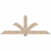 84"W x 31"H x 5 1/2"D x 5 1/2"F, 09/12 Pitch, Redmond Smooth Timber Gable Bracket, Douglas Fir