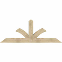 84"W x 31"H x 06"D x 6"F, 09/12 Pitch, Richland Rough Sawn Timber Gable Bracket, Douglas Fir
