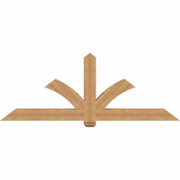 84"W x 31"H x 5 1/2"D x 5 1/2"F, 09/12 Pitch, Redmond Smooth Timber Gable Bracket, Western Red Cedar