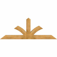 84"W x 31"H x 06"D x 6"F, 09/12 Pitch, Richland Rough Sawn Timber Gable Bracket, Western Red Cedar