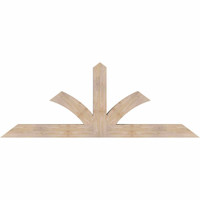 84"W x 31"H x 5 1/2"D x 5 1/2"F, 09/12 Pitch, Richland Smooth Timber Gable Bracket, Douglas Fir