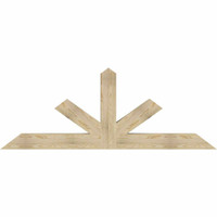 84"W x 31"H x 06"D x 6"F, 09/12 Pitch, Saratoga Rough Sawn Timber Gable Bracket, Douglas Fir