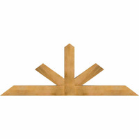 84"W x 31"H x 06"D x 6"F, 09/12 Pitch, Saratoga Rough Sawn Timber Gable Bracket, Western Red Cedar