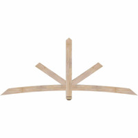84"W x 35"H x 3 1/2"D x 3 1/2"F, 10/12 Pitch, Alberta Smooth Timber Gable Bracket, Douglas Fir