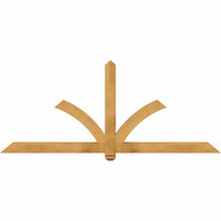 84"W x 35"H x 04"D x 4"F, 10/12 Pitch, Redmond Rough Sawn Timber Gable Bracket, Western Red Cedar