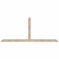 84"W x 35"H x 3 1/2"D x 3 1/2"F, 10/12 Pitch, Portland Smooth Timber Gable Bracket, Douglas Fir
