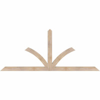 84"W x 35"H x 3 1/2"D x 3 1/2"F, 10/12 Pitch, Richland Smooth Timber Gable Bracket, Douglas Fir