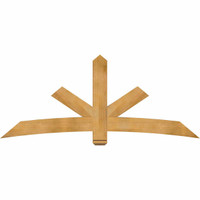 84"W x 35"H x 04"D x 6"F, 10/12 Pitch, Alberta Rough Sawn Timber Gable Bracket, Western Red Cedar