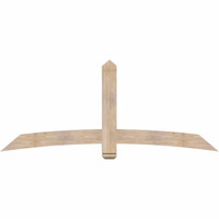 84"W x 35"H x 3 1/2"D x 5 1/2"F, 10/12 Pitch, Bellingham Smooth Timber Gable Bracket, Douglas Fir