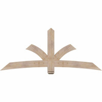 84"W x 35"H x 3 1/2"D x 5 1/2"F, 10/12 Pitch, Davenport Smooth Timber Gable Bracket, Douglas Fir
