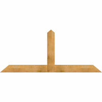 84"W x 35"H x 04"D x 6"F, 10/12 Pitch, Portland Rough Sawn Timber Gable Bracket, Western Red Cedar