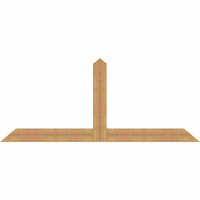 84"W x 35"H x 3 1/2"D x 5 1/2"F, 10/12 Pitch, Portland Smooth Timber Gable Bracket, Western Red Cedar