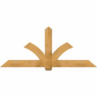 84"W x 35"H x 04"D x 6"F, 10/12 Pitch, Redmond Rough Sawn Timber Gable Bracket, Western Red Cedar