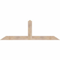 84"W x 28"H x 3 1/2"D x 5 1/2"F, 08/12 Pitch, Portland Smooth Timber Gable Bracket, Douglas Fir