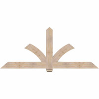84"W x 35"H x 3 1/2"D x 5 1/2"F, 10/12 Pitch, Redmond Smooth Timber Gable Bracket, Douglas Fir