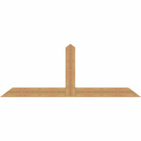 84"W x 31"H x 3 1/2"D x 5 1/2"F, 09/12 Pitch, Portland Smooth Timber Gable Bracket, Western Red Cedar