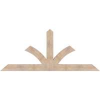 84"W x 35"H x 3 1/2"D x 5 1/2"F, 10/12 Pitch, Richland Smooth Timber Gable Bracket, Douglas Fir