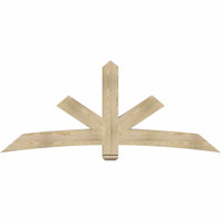 84"W x 35"H x 06"D x 6"F, 10/12 Pitch, Alberta Rough Sawn Timber Gable Bracket, Douglas Fir
