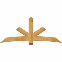 84"W x 35"H x 06"D x 6"F, 10/12 Pitch, Alberta Rough Sawn Timber Gable Bracket, Western Red Cedar