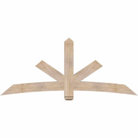 84"W x 35"H x 5 1/2"D x 5 1/2"F, 10/12 Pitch, Alberta Smooth Timber Gable Bracket, Douglas Fir