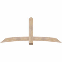 84"W x 35"H x 5 1/2"D x 5 1/2"F, 10/12 Pitch, Bellingham Smooth Timber Gable Bracket, Douglas Fir