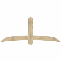 84"W x 35"H x 06"D x 6"F, 10/12 Pitch, Bellingham Rough Sawn Timber Gable Bracket, Douglas Fir